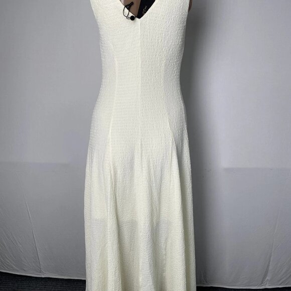 Rag & Bone Women’s Lou V-Neck Tank Midi Dress Size S Ivory - Picture 6 of 9